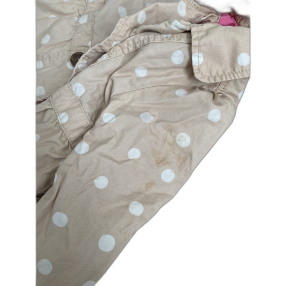 Classic Oshkosh Tan with White Polka Dot Light Jacket #polkadots #jacket - Picture 5 of 6